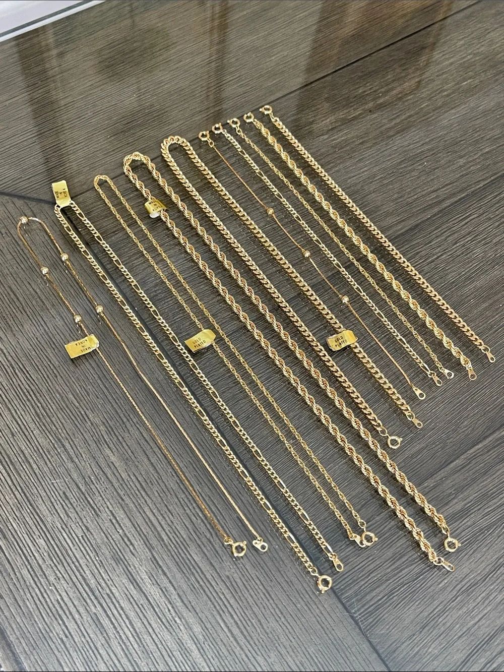 Vintage Made in Korea Gold Plated Bracelet & Necklace Sets